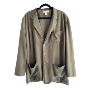 Tommy Bahama Men's Olive Green Silk Blazer Size XL